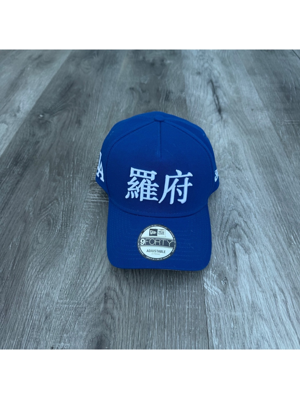 New LA Dodgers MLB Poly Kanji Blue 9FORTY A-Frame Adjustable Cap